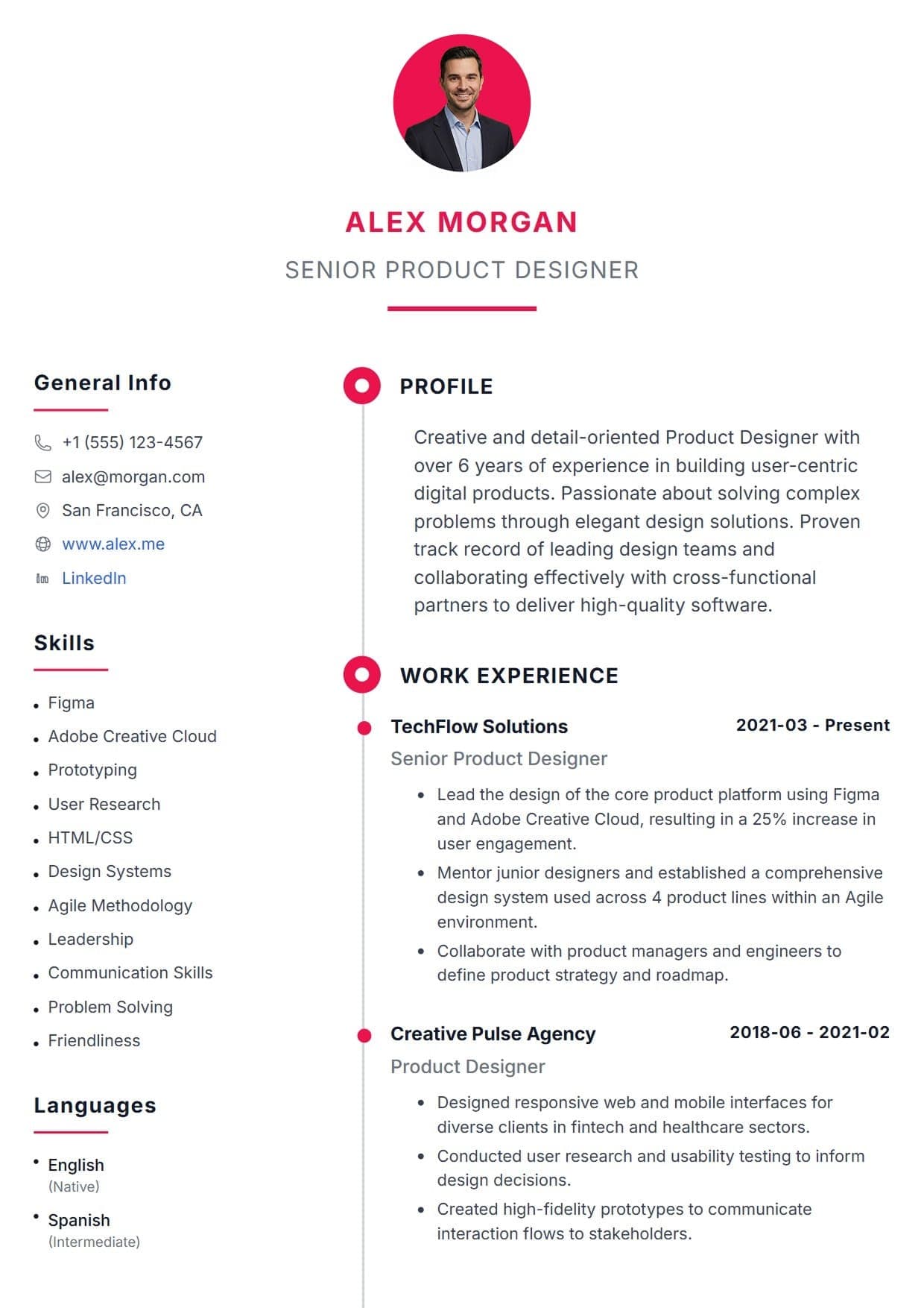 Neat resume template thumbnail